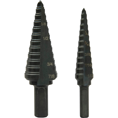 Step Bit Set, 1/8"/3/16" - 1/2"/7/8"  Industrial Sales
