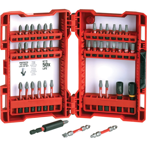 Jeu de 40 embouts de visseuse &agrave; percussion Shockwave Impact-Duty Industrial Sales