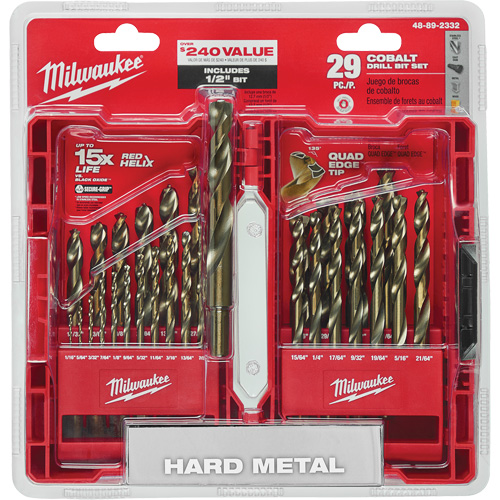 Jeu de m&egrave;ches Red Helix, 29 morceaux, Cobalt Industrial Sales