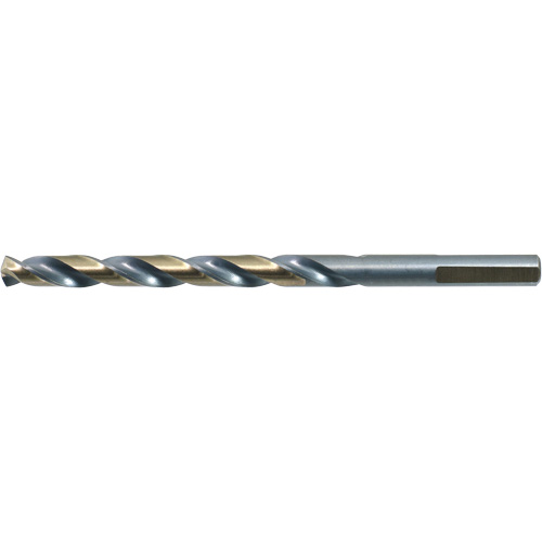 Foret &agrave; queue r&eacute;duite et &agrave; 3 m&eacute;plats courte &agrave; tige DRILLCO, Acier rapide, 1/16", 1-7/8" lo, 7/8" Cannelure, 140° Angle Industrial Sales