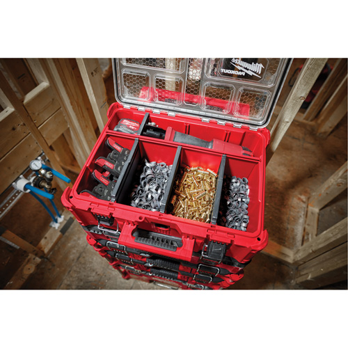 Packout Deep Organizer, 15-1/5" x 19-7/10" x 7", Red Industrial Sales