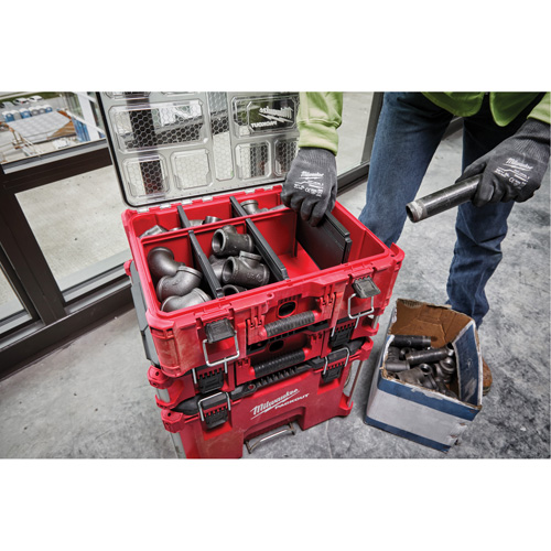 Packout Deep Organizer, 15-1/5" x 19-7/10" x 7", Red Industrial Sales