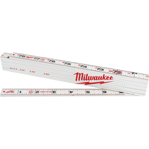 R&egrave;gle pliante, 78" lo, Composite, Graduations de 1/16" Industrial Sales