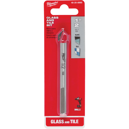Glass & Tile Bit Set, 4 Pieces, Carbide Industrial Sales