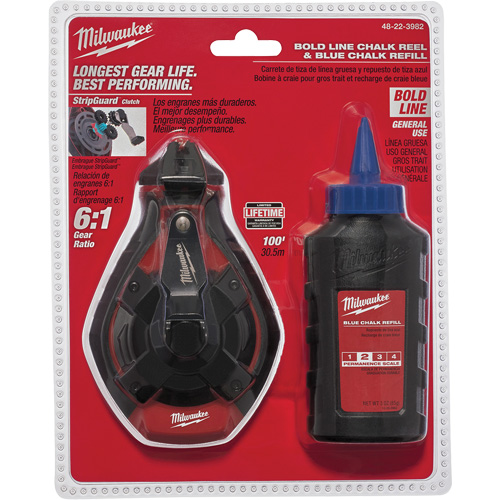 Trousse de cordeau &agrave; craie &agrave; ligne grasse Industrial Sales