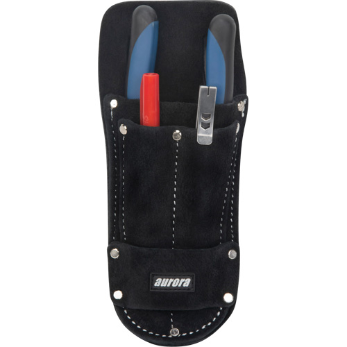Tool Pouch, Plier Holder, Leather, 3 Pockets Industrial Sales