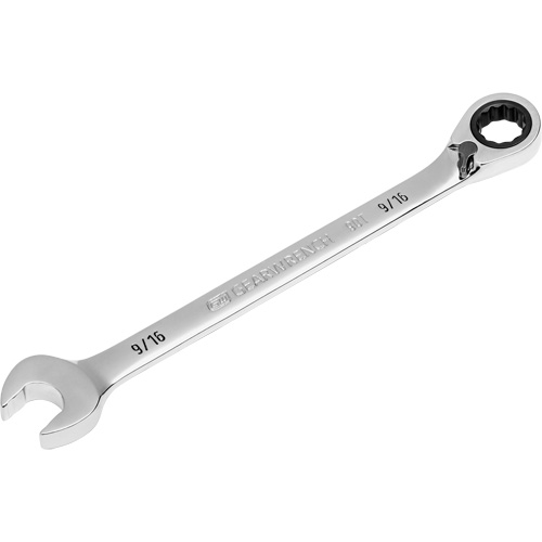 Wrench Set, 12 Point, 9/16", Chrome Finish Industrial Sales