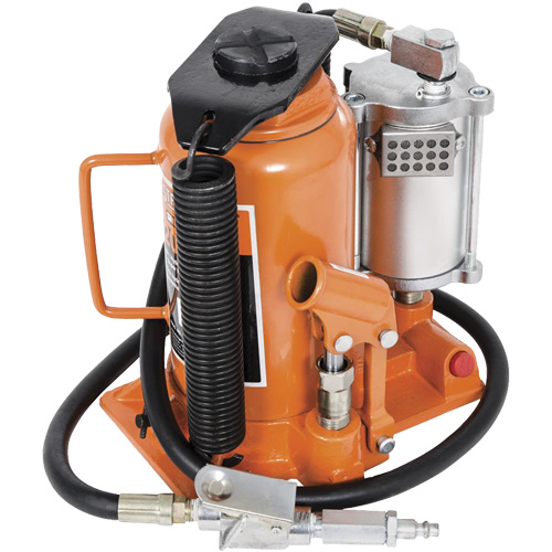 Cric-bouteille super robuste, 20 tonne(s), Air comprim&eacute;/hydraulique, 20" Hauteur &eacute;lev&eacute;e Industrial Sales