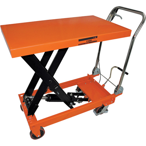 SLC-1100 Chariot avec table de levage hydraulique &agrave; ciseaux s&eacute;rie SLC, 39" lo x 21" la, Cap. 1100 lb Industrial Sales