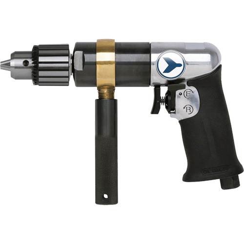 AD12VSRK Variable Speed Air Drill, 6 CFM, 1/4" NPT, 82 dBA, 1/2" Chuck, Keyed Industrial Sales
