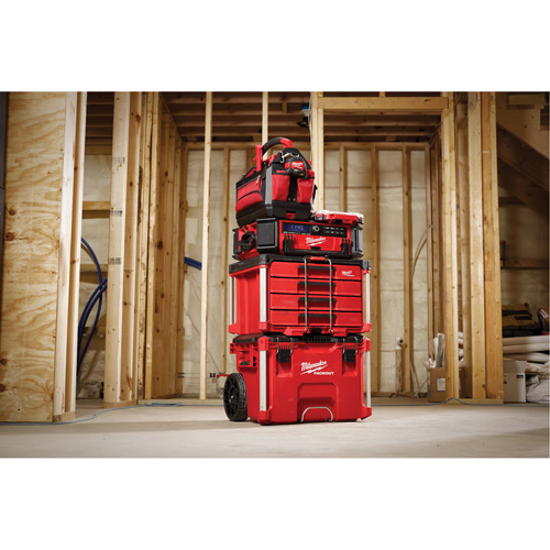PackOut 4-Drawer Tool Box, 16-3/10" x 22-1/5" x 14-3/10", Red Industrial Sales