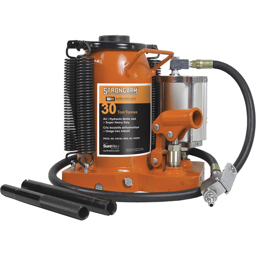 Crics &agrave; bouteille &agrave; air comprim&eacute;, 30 tonne(s), Air comprim&eacute;/hydraulique Industrial Sales