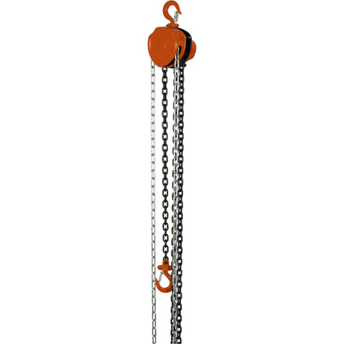 VHC Series Chain Hoists, 10' Lift, 1100 lbs. (0.5 tons) Capacity, Alloy Steel Chain Industrial Sales