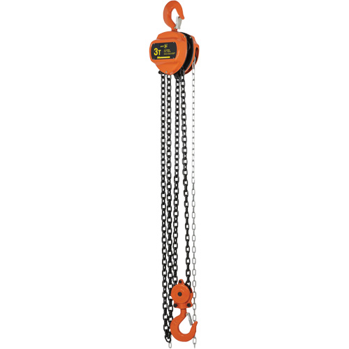 VHC Series Chain Hoists, 10' Lift, 6600 lbs. (3 tons) Capacity, Alloy Steel Chain Industrial Sales