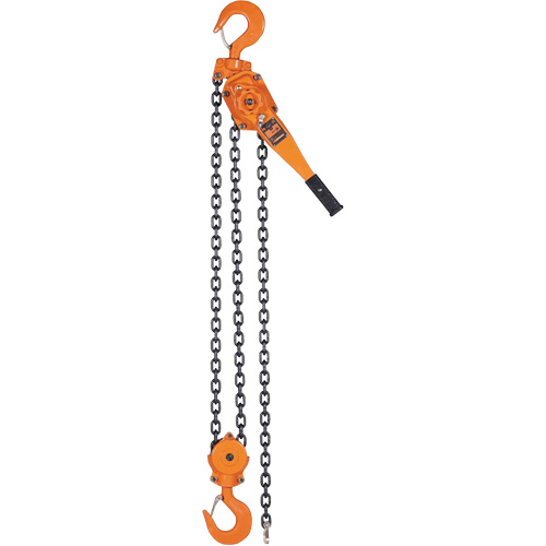 KLP Series Lever Chain Hoists, 5' Lift, 12000 lbs. (6 tons) Capacity, Steel Chain Industrial Sales