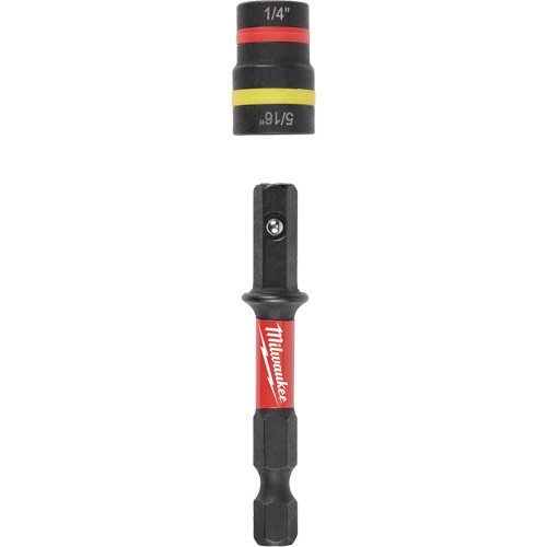Tourne-&eacute;crou 2-en-1 Shockwave Impact Duty Quik-Clear, 5/16"/1/4" prise, 2-1/4" lo, Magn&eacute;tique Industrial Sales
