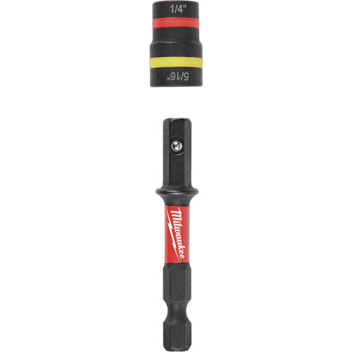 Tourne-&eacute;crous 2-en-1 Shockwave Impact Duty Quik-Clear, 5/16"/1/4" prise, 2-1/4" lo, Magn&eacute;tique Industrial Sales