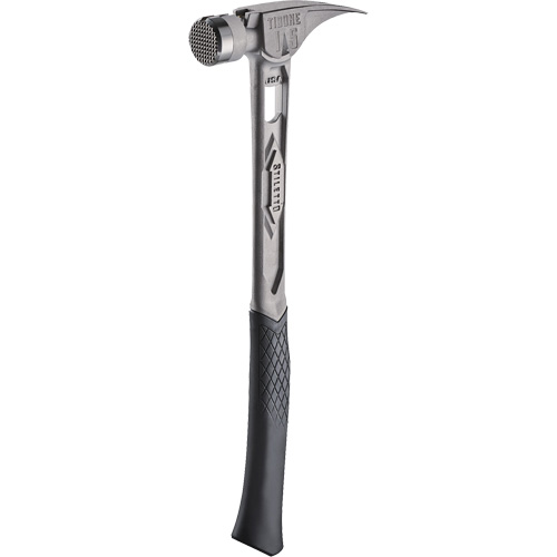 Marteau de charpente en titane meul&eacute; TIBONE, 15 oz, Prise en Acier plein, 17-17/50" lo Industrial Sales