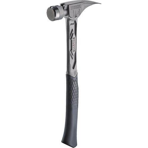 Marteau de charpente en titane meul&eacute; TIBONE, 14 oz, Prise en Acier plein, 15-1/4" lo Industrial Sales