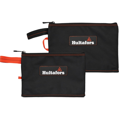 Multi-Purpose Zippered Bag, Ballistic Polyester, Black/Red Industrial Sales