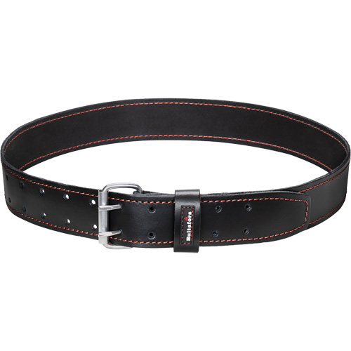 2" Work Belt, Leather, Black Industrial Sales