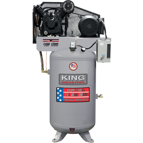 2-Stage Air Compressor, 80 Gal. (96 US Gal) Industrial Sales