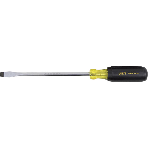 JKSS-8R Slot Screwdriver, 3/8" Tip, Round, 8" L, Cushion Grip Handle Industrial Sales