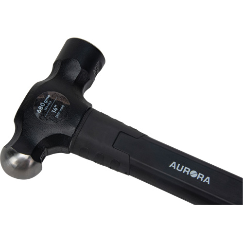 Marteau &agrave; panne ronde, Poids de la t&ecirc;te 24 oz, Face Ordinaire, Prise Fibre de verre Industrial Sales