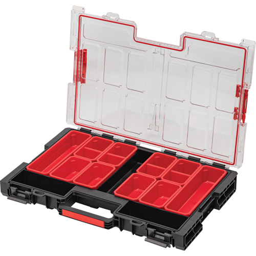 Grand organisateur avec bacs Arx, 21" x 15" x 3", Noir Industrial Sales