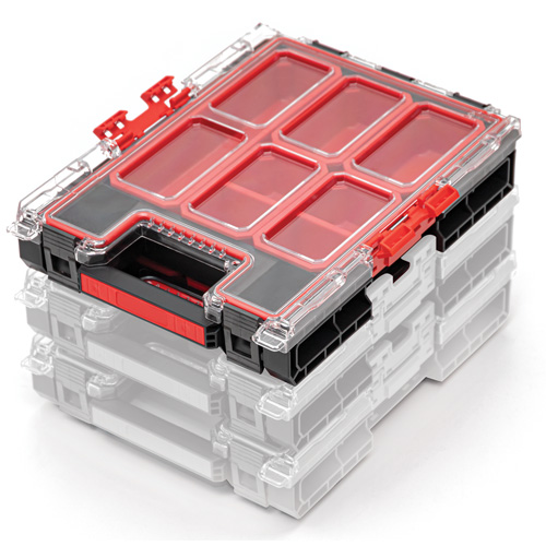 Organisateur moyen avec bacs Arx, 10-3/10" x 14-3/10" x 3", Noir Industrial Sales