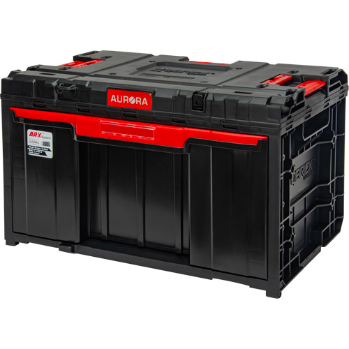 Arx&reg; Single Drawer Toolbox, 11-1/5" W x 18-3/10" D x 9-1/10" H, Black/Red Industrial Sales