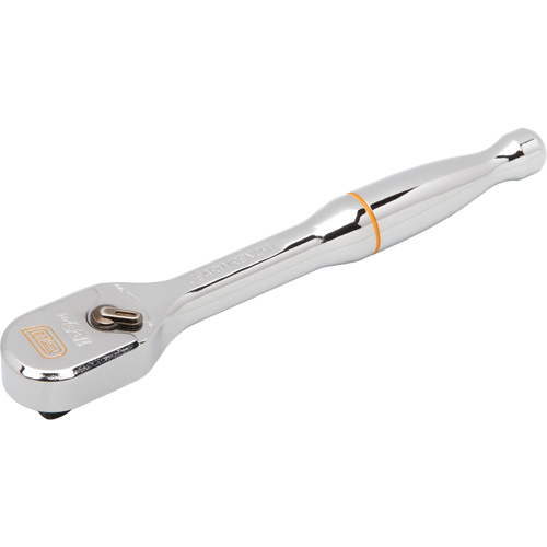 120XP Full Polish Chrome Teardrop Ratchet, 1/4" Drive, Ergonomic Handle Industrial Sales