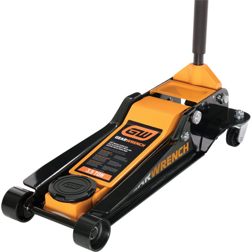 Low Profile Floor Jack, 3.5 Ton(s) Capacity, 3-3/4" Lowered, 21-3/4" Raised, Manual Hydraulic Industrial Sales