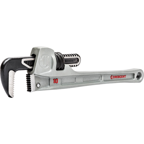Slim Jaw Pipe Wrench, 1-9/10" Jaw Capacity, 10" Long, Powder Coated Finish, None Handle Industrial Sales