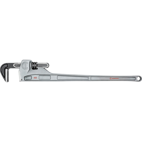 Cl&eacute; &agrave; tuyaux, Cap des m&acirc;choires 6", Longueur 48", Fini Rev&ecirc;tement en poudre, Prise Non-ergonomique Industrial Sales