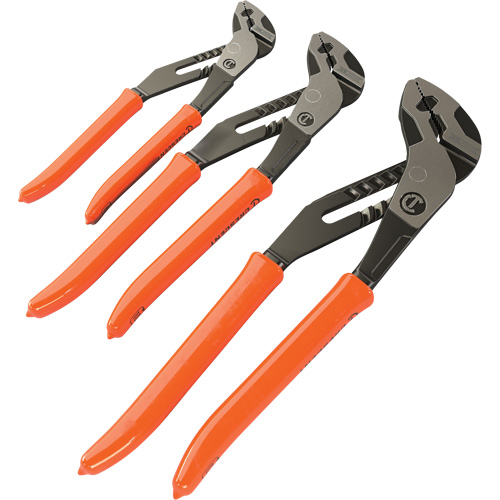 Z2 K9 Straight Jaw Dipped Handle Tongue & Groove Plier Set, 3 Pieces Industrial Sales