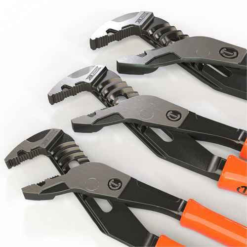 Z2 K9 Straight Jaw Dipped Handle Tongue & Groove Plier Set, 3 Pieces Industrial Sales
