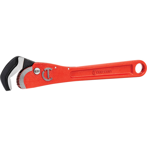 Self-Adjusting Pipe Wrench, 1-1/2" Jaw Capacity, 12" Long, Powder Coated Finish, Non-Ergonomic Handle Industrial Sales