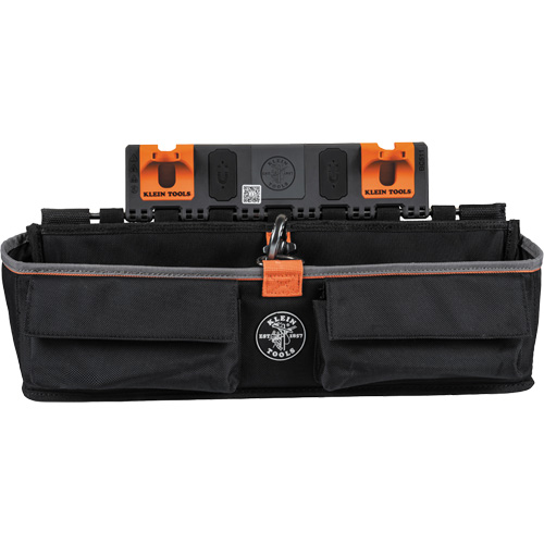 Bucket Work CentreS-Hook Large Pouch Module, Nylon, 3 Pockets, Black/Orange Industrial Sales