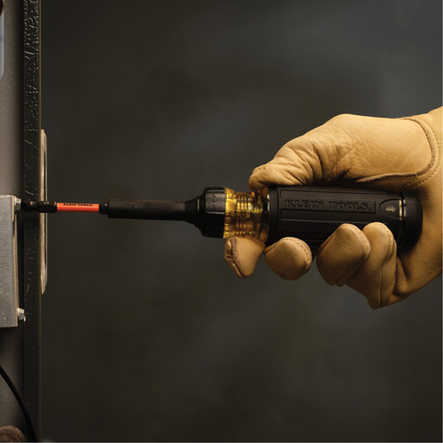 15-in-1 Ratcheting Impact-Rated Multi-Bit Torsion Zone Screwdriver, 9-1/2" L, Cushion Grip Handle Industrial Sales
