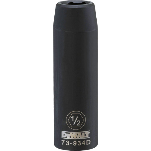 Socket, Impact, 1/2", 1/2" Drive, 6 Points Industrial Sales