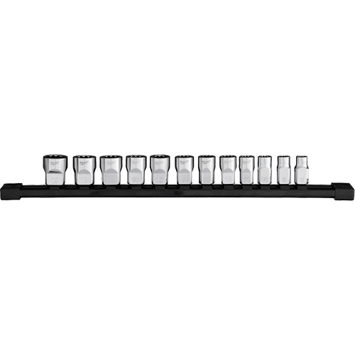 Jeu de douilles m&eacute;triques &agrave; 12 pans, 12 Mcx, Prise de 3/8" Industrial Sales