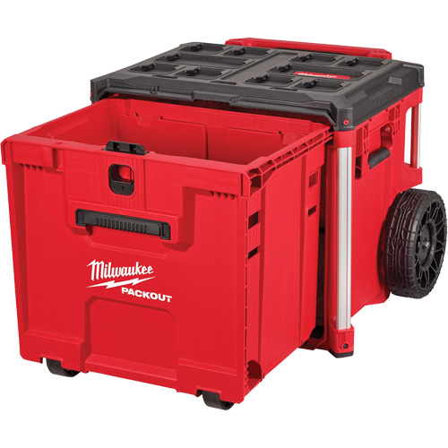 PACKOUT Rolling Drawer Tool Box, 19" x 24" x 20", Black/Red Industrial Sales