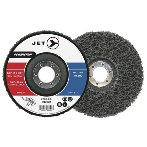 POWERSTRIP XCL T27 Surface Preparation Depressed Centre Wheel, 5" Dia., Coarse Grit Industrial Sales