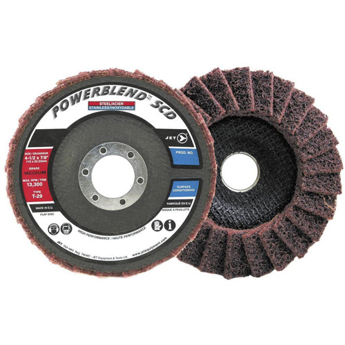 POWERBLEND SCD Surface Conditioning Flap Disc, 5" x 7/8", Type 29, Medium Grit Industrial Sales