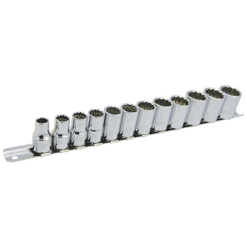 Jeu de douilles m&eacute;triques &agrave; 12 pans SS3812M-12 , 12 Mcx, Prise de 3/8" Industrial Sales
