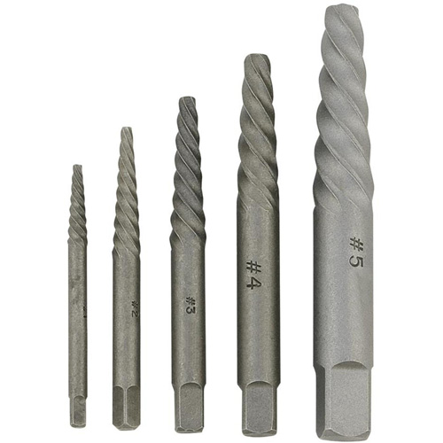 JSSE-5S Spiral-Type Screw Extractor Set, Alloy Steel Industrial Sales
