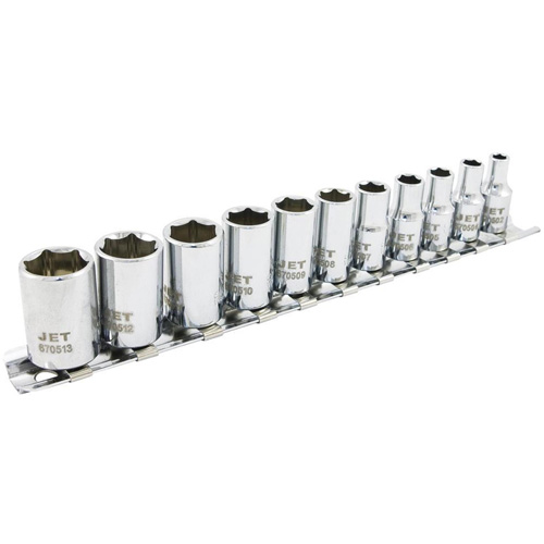 Jeu de douilles m&eacute;triques &agrave; 6 pans SS1411M-6, 11 Mcx, Prise de 1/4" Industrial Sales