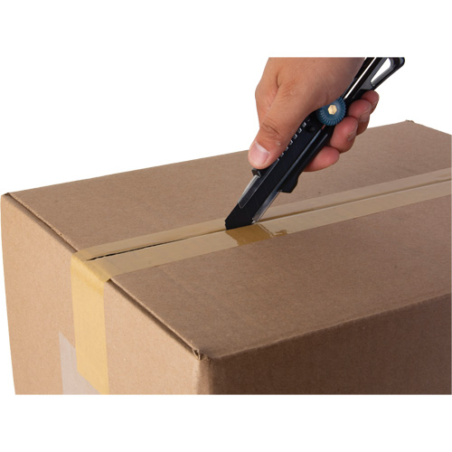 Couteau professionnel de 18 mm avec verrouillage &agrave; cliquet, Acier inoxydable, Robuste, Prise en Plastique Industrial Sales