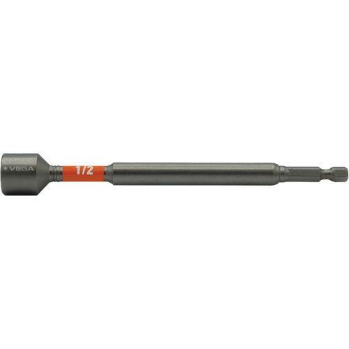 Impactech&reg; Nut Driver, 1/2" Tip, 1/4" Drive, 6" L, Magnetic Industrial Sales